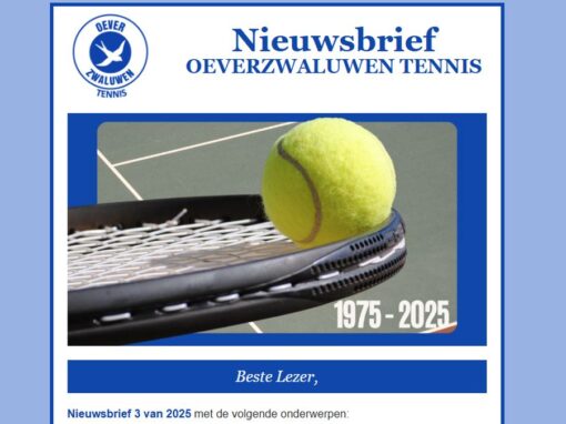 Nieuwsbrief Oeverzwaluwen Tennis 2025-03 Nieuwsbrief Oeverzwaluwen Tennis 2025-03