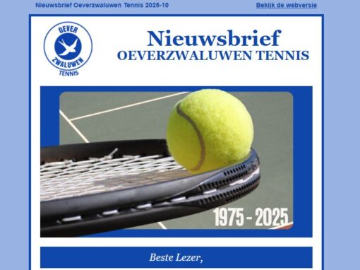 Nieuwsbrief 2025-10 verschenen Nieuwsbrief 2025-10 verschenen