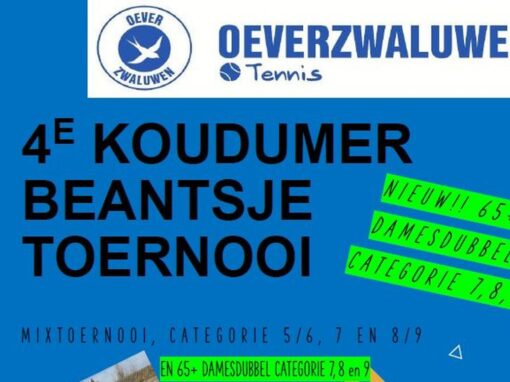 4e Koudumer Beantsje Toernooi 28 juni – 4 juli 2026 4e Koudumer Beantsje Toernooi 28 juni – 4 juli 2026
